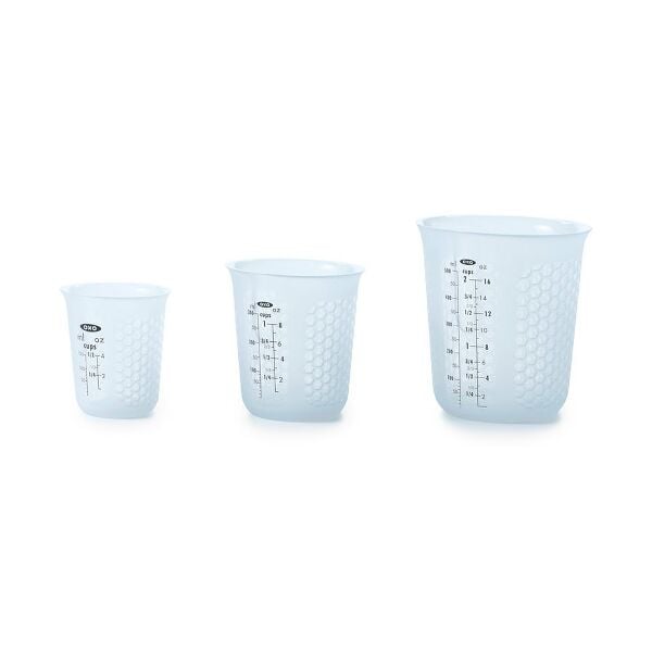 3 Piece Squeeze & Pour Silicone Measuring Cup Set W2