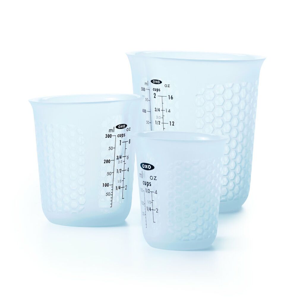 3 Piece Squeeze & Pour Silicone Measuring Cup Set W2