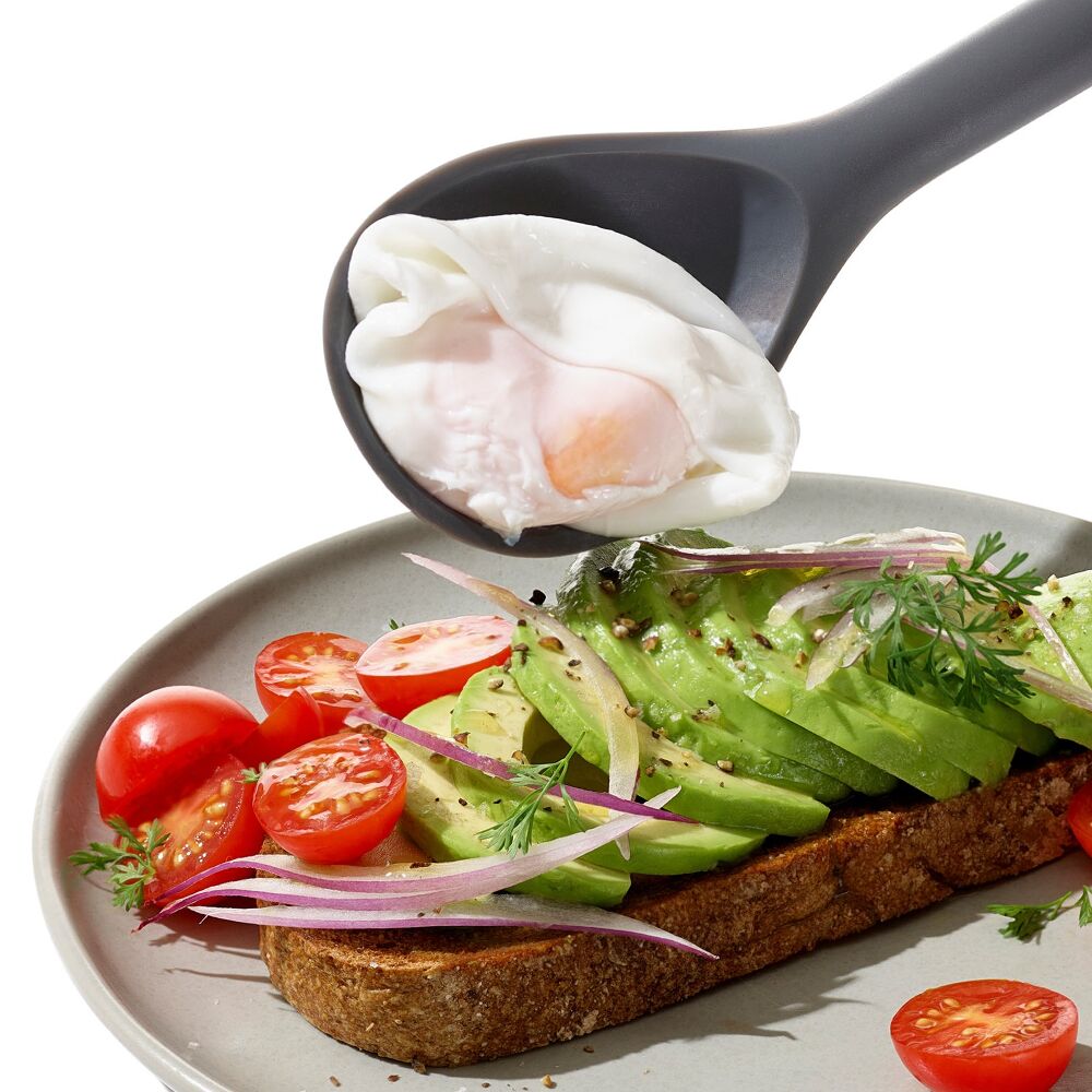 OXO Good Grips Silicone Slotted Spoon - Peppercorn C1
