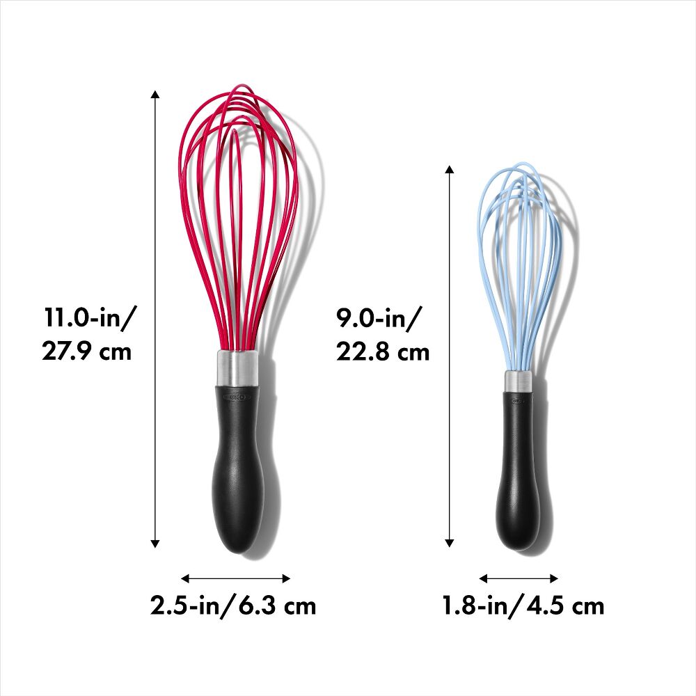 2 Pc Silicone Whisk Set O4
