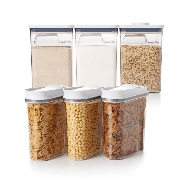 3 Piece Cereal Dispenser Set & 6-Piece POP Container Set Bundle J0