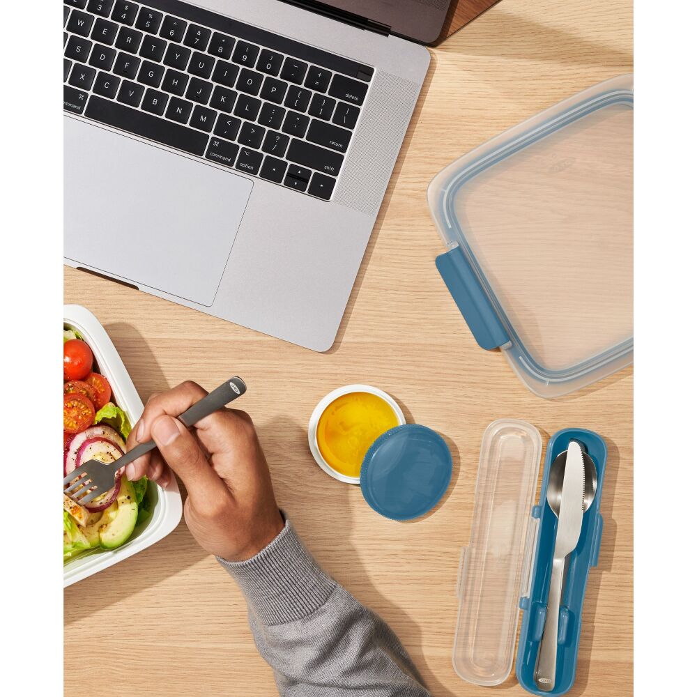 Prep & Go Stainless Steel Utensils With Case - Ocean Blue A7