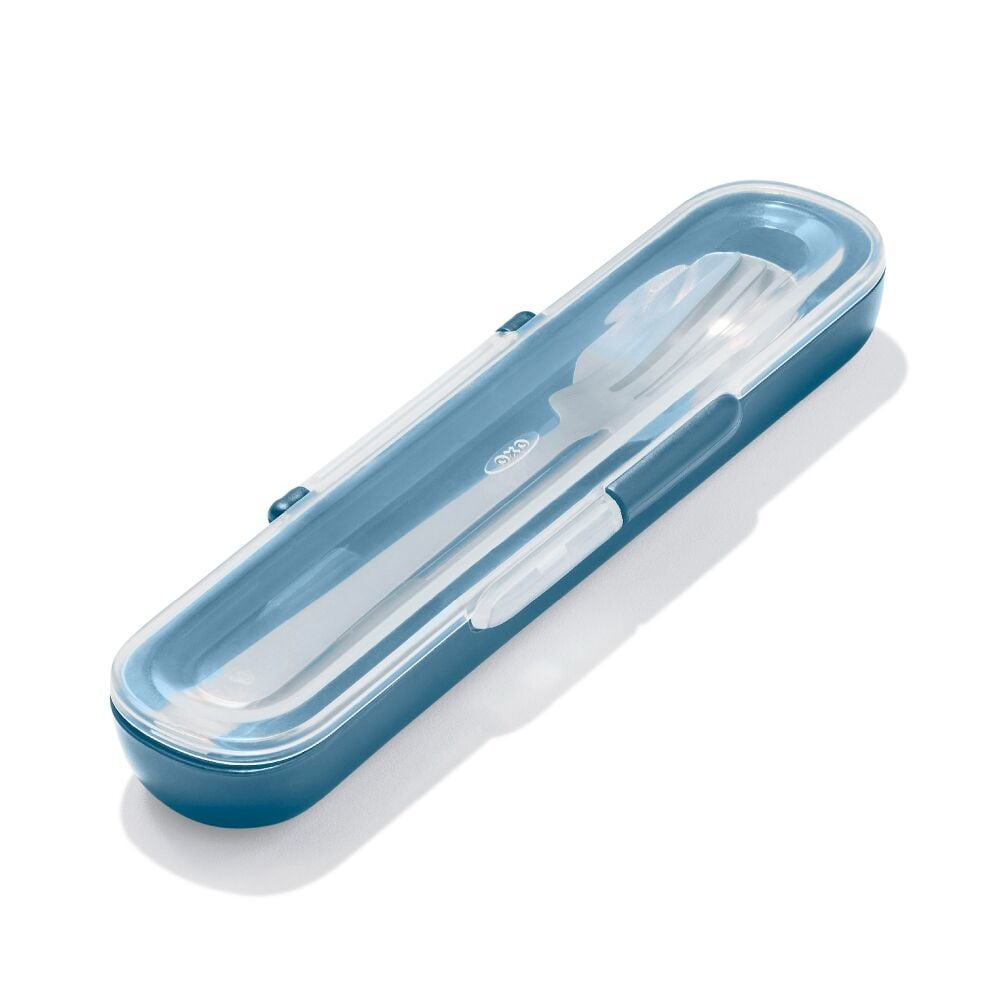 Prep & Go Stainless Steel Utensils With Case - Ocean Blue A7