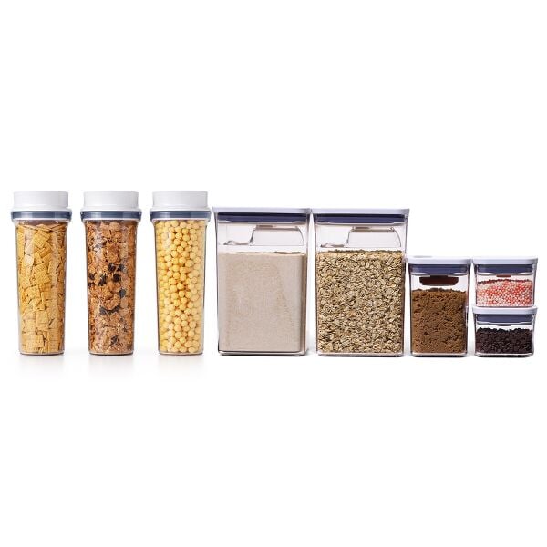 3 Piece Cereal Dispenser Set & 8-Piece POP Container Baking Set Bundle X1