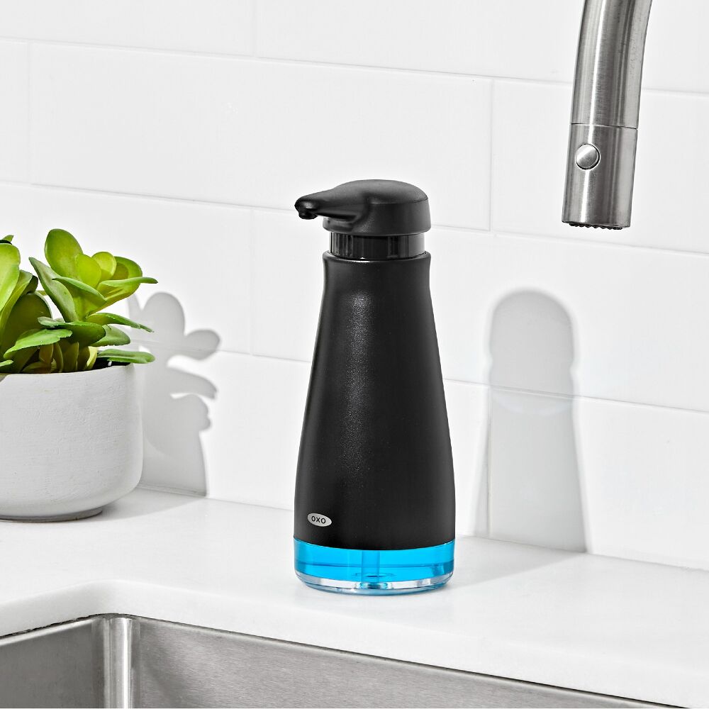 Stainless Steel Soap Dispenser - Black V9