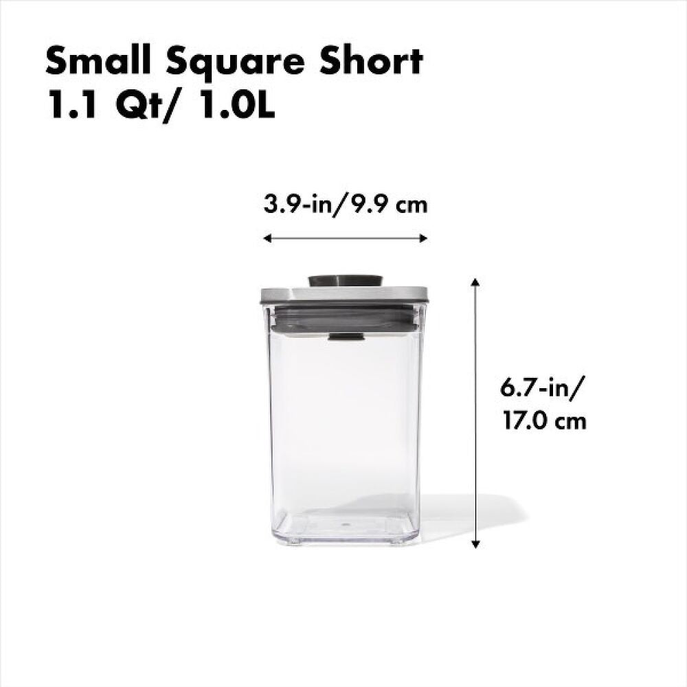 POP Container - Small Square Short (1.1 Qt/1.0 L) J9