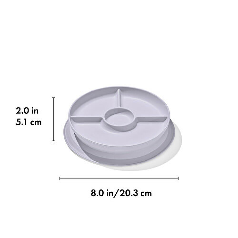 Stick & Stay Suction Divided Plate Y2
