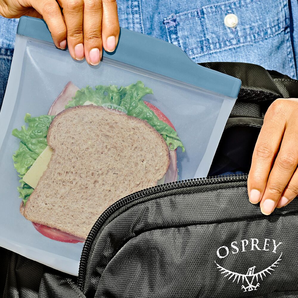 Silicone Reusable Bag Sandwich (28 oz) - Ocean Blue U2