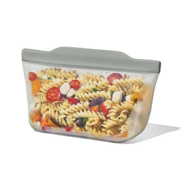 Silicone Reusable Bag Stand-Up Quart (32 oz) - Fog L6