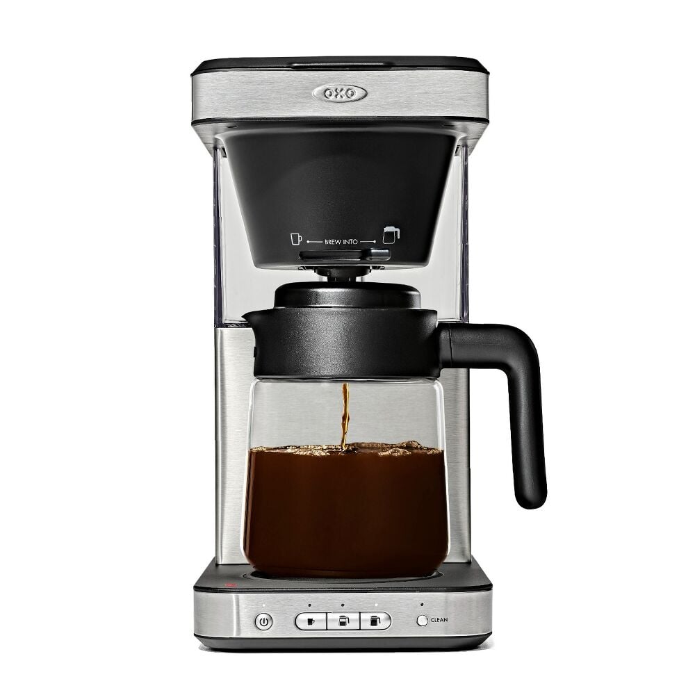 8-Cup Coffee Maker with Podless Single-Serve Function and Glass Carafe Q1