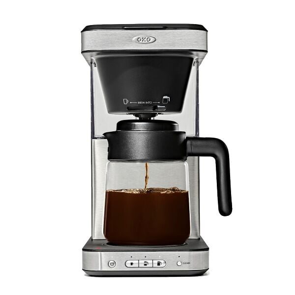 8-Cup Coffee Maker with Podless Single-Serve Function and Glass Carafe Q1