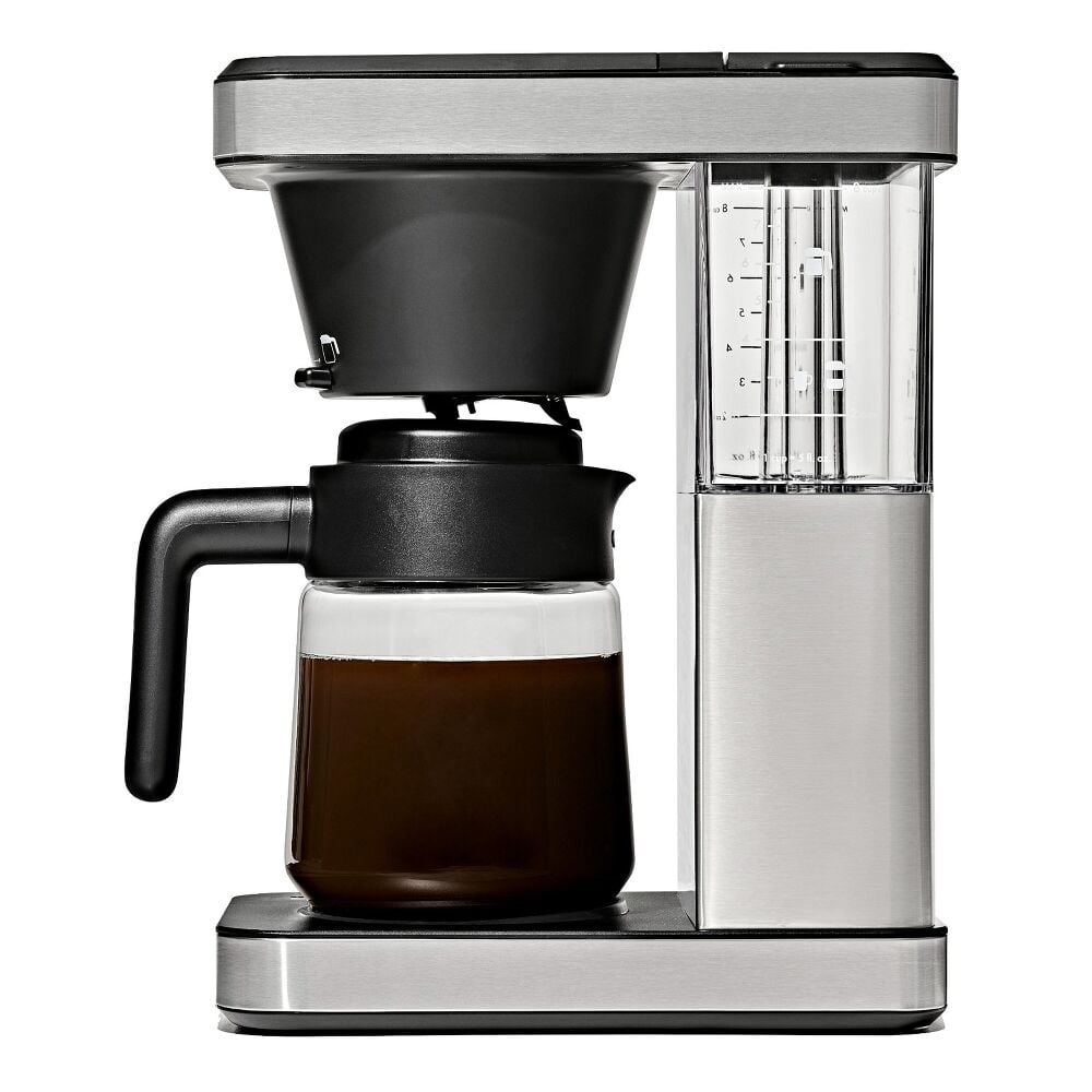 8-Cup Coffee Maker with Podless Single-Serve Function and Glass Carafe Q1