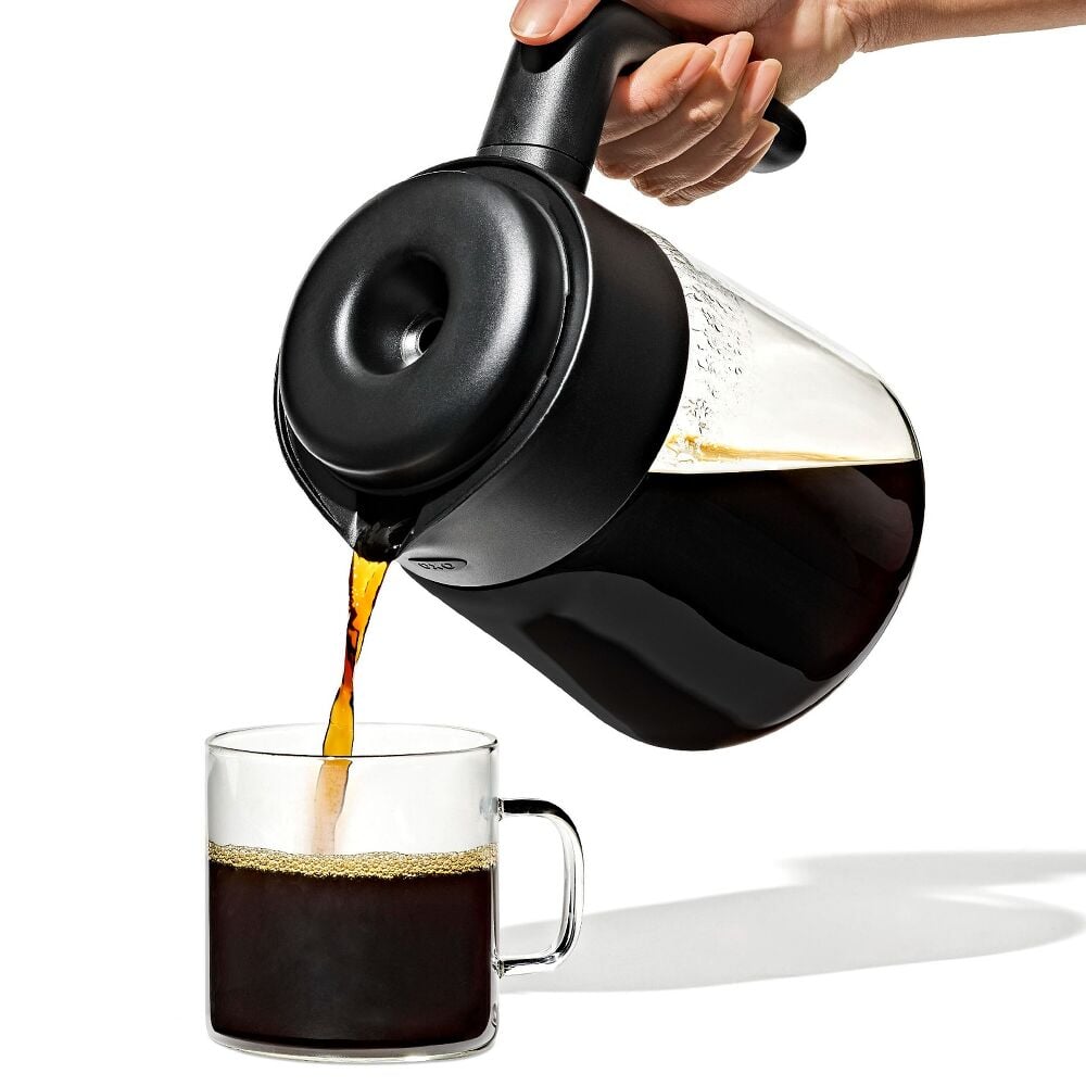 8-Cup Coffee Maker with Podless Single-Serve Function and Glass Carafe Q1