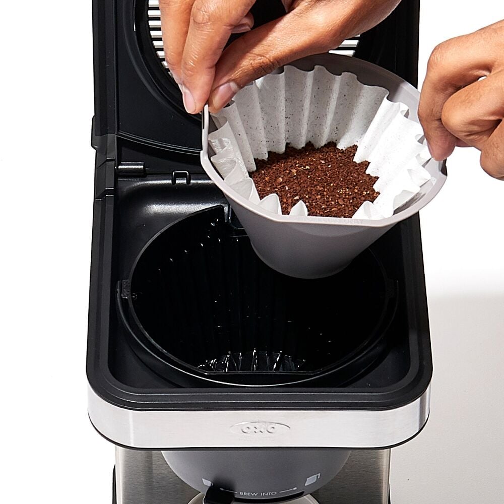 8-Cup Coffee Maker with Podless Single-Serve Function and Glass Carafe Q1