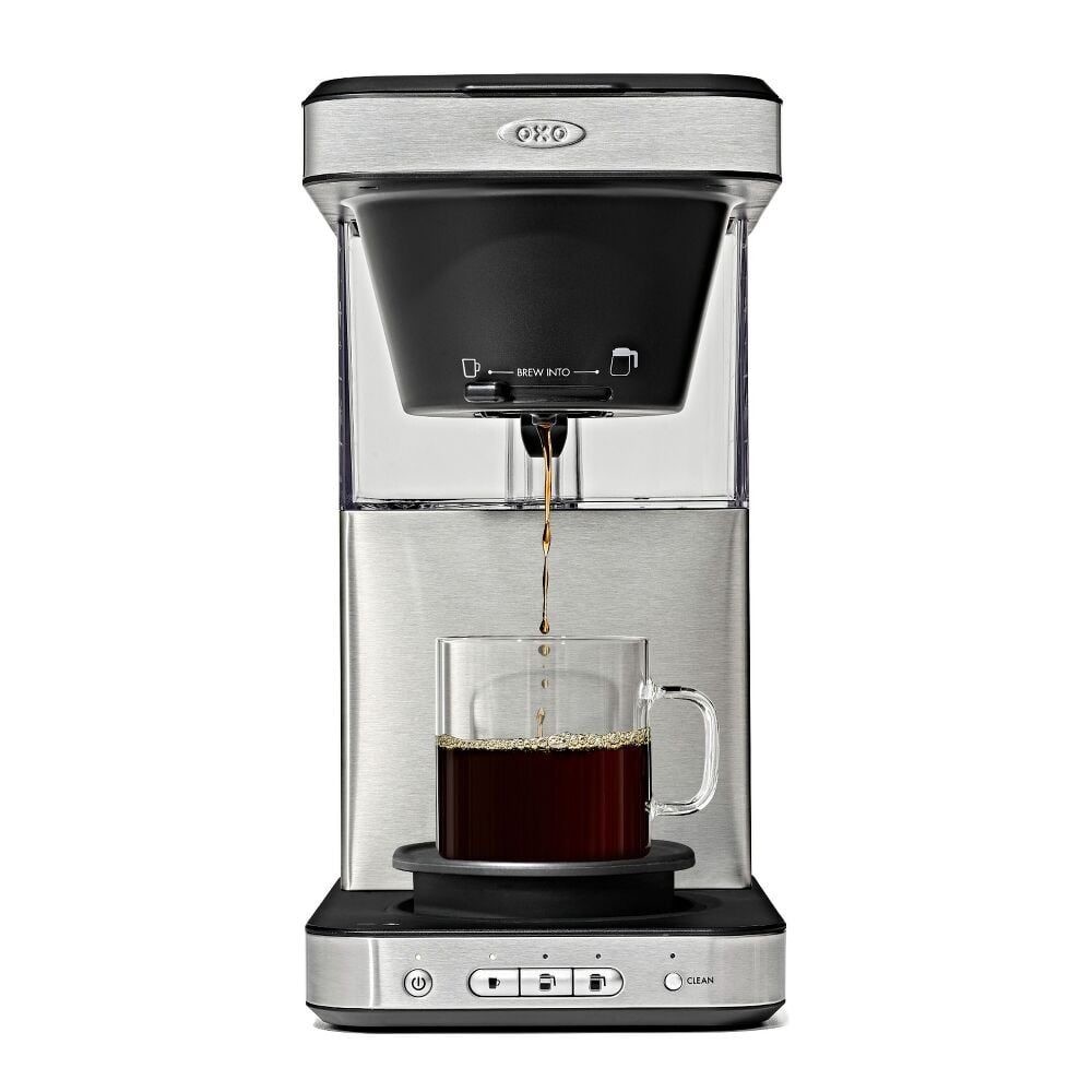 8-Cup Coffee Maker with Podless Single-Serve Function and Glass Carafe Q1