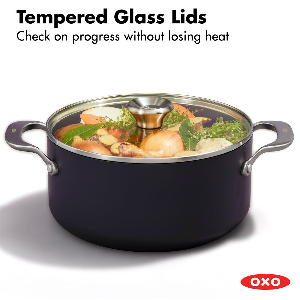 Ceramic Professional Non-Stick 5QT Stock Pot with Lid W8