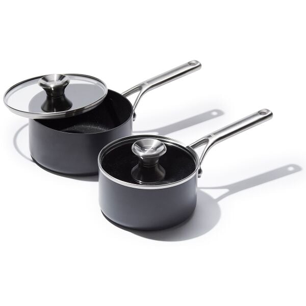 Ceramic Professional Non-Stick 4-Piece Saucepan Set (1.7 Qt & 2.3 Qt) G6