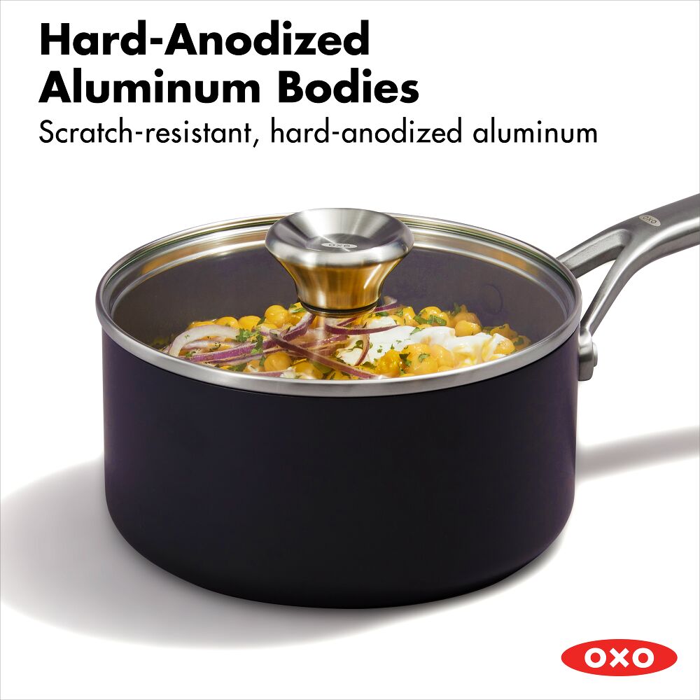 Ceramic Professional Non-Stick 4-Piece Saucepan Set (1.7 Qt & 2.3 Qt) G6