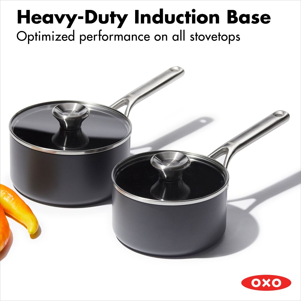 Ceramic Professional Non-Stick 4-Piece Saucepan Set (1.7 Qt & 2.3 Qt) G6