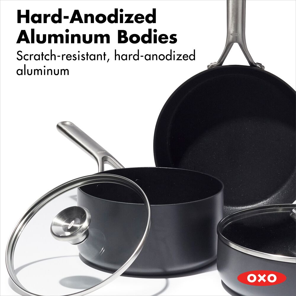 OXO Ceramic Professional Non-Stick 5-Piece Cookware Set U4