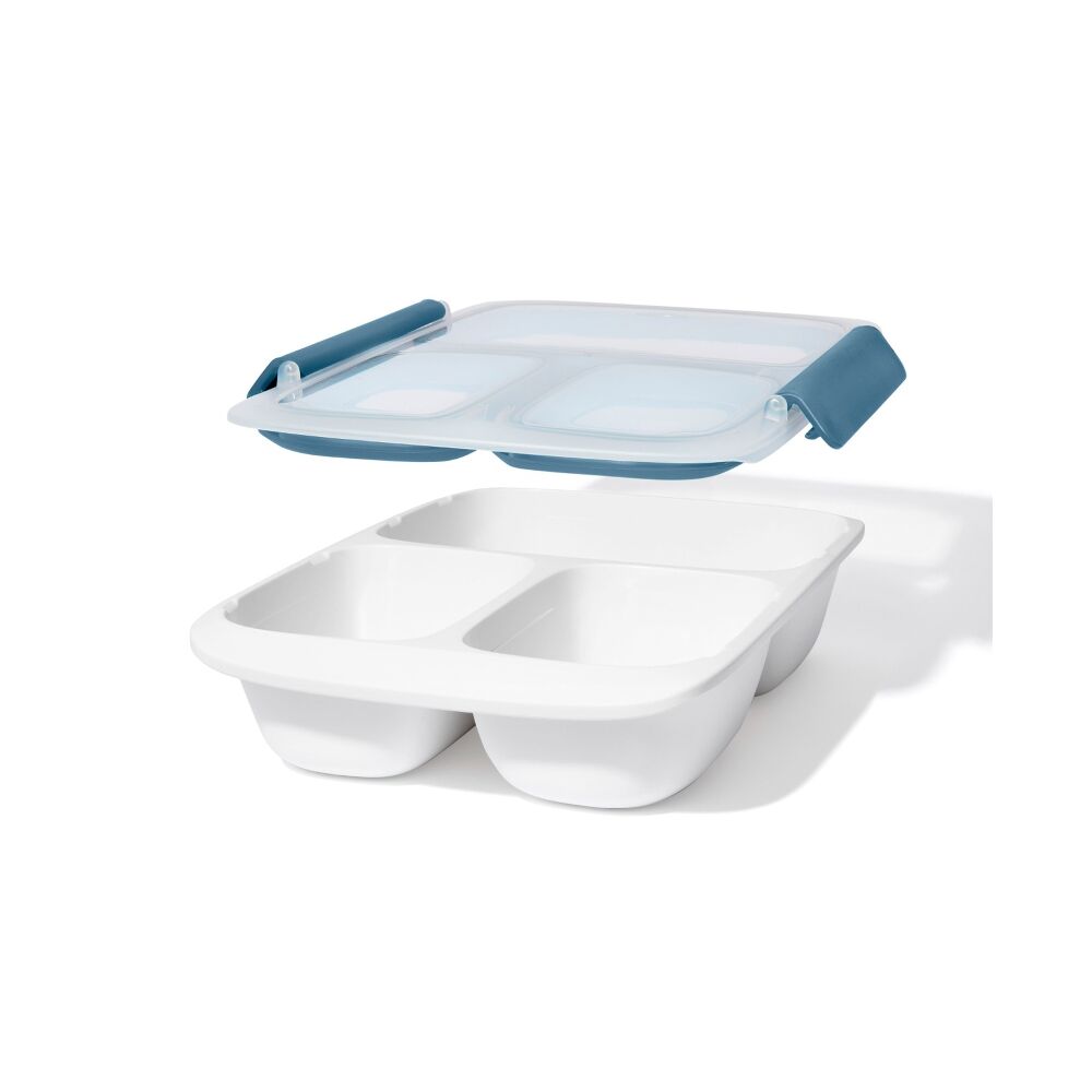 Prep & Go 4.1-Cup Divided Container - Ocean Blue O2