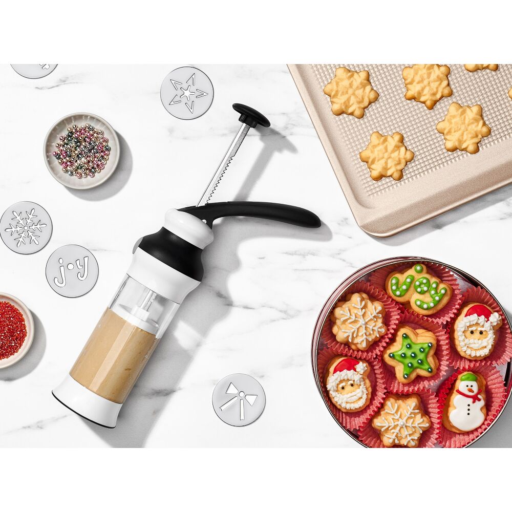 Holiday Cookie Press and Disk Set Bundle B9