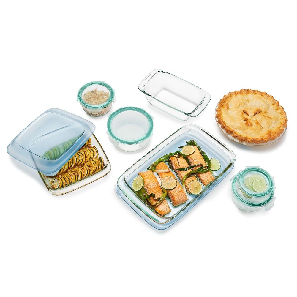 14-Piece Glass Bake, Serve & Store Set Y6