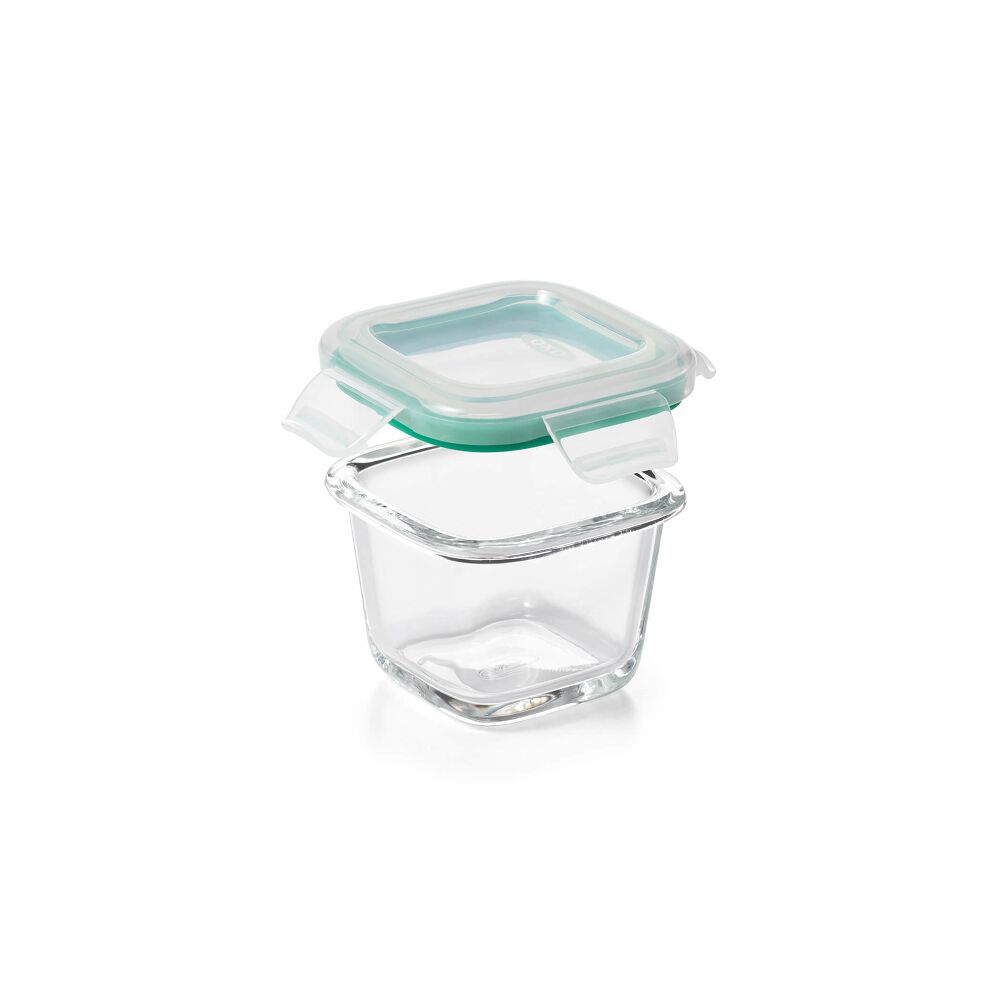 4 Piece Smart Seal Glass Mini Square Container Set J6