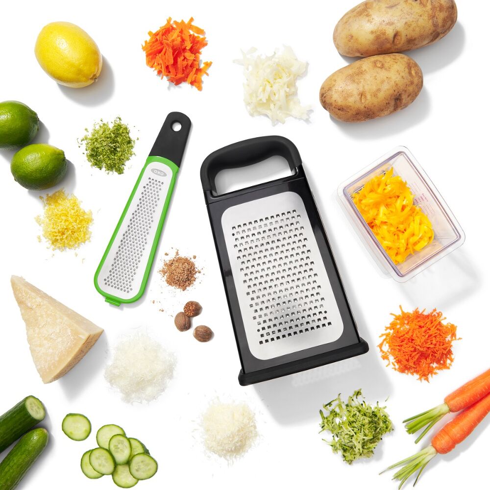Etched Box Grater With Removable Zester Z1
