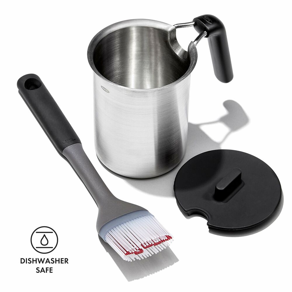 Grilling Basting Pot and Brush Set E1