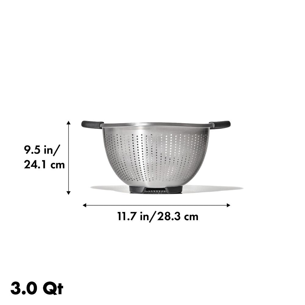 Stainless Steel 3 qt./ 2.8L Colander V0