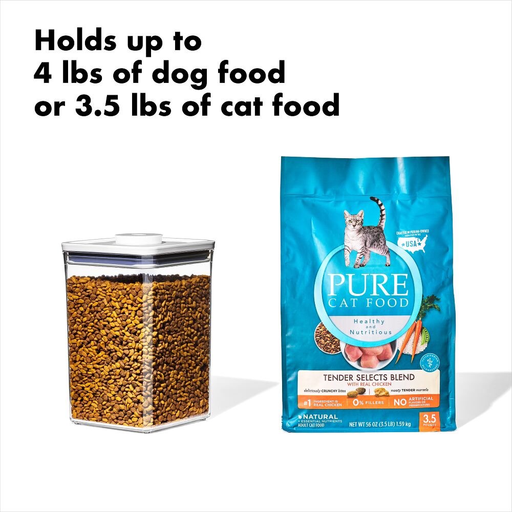 OXO Good Grips Pet POP Container – 4.4 Qt/4.2 L with Scoop W5