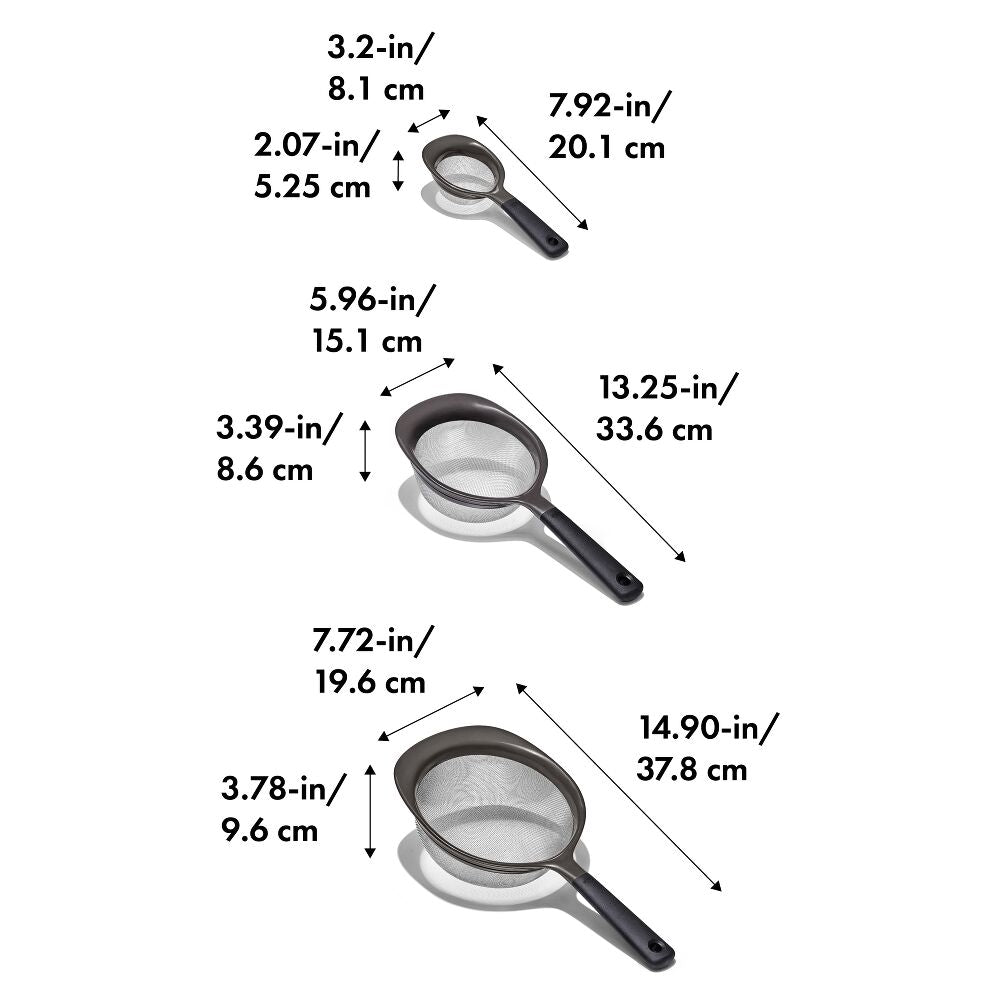 OXO Good Grips 3 Piece Strainer Set U4