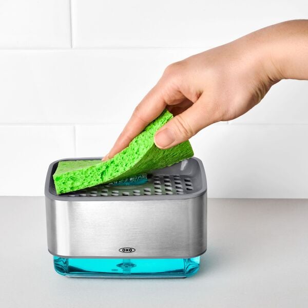 Soap Dispensing Sponge Holder Q4
