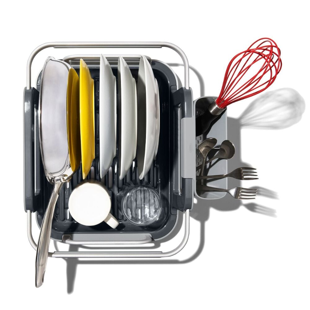 Over-the-sink Aluminum Dish Rack F6