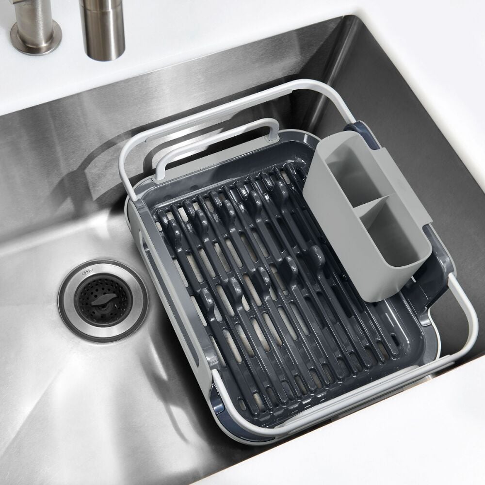 Over-the-sink Aluminum Dish Rack F6