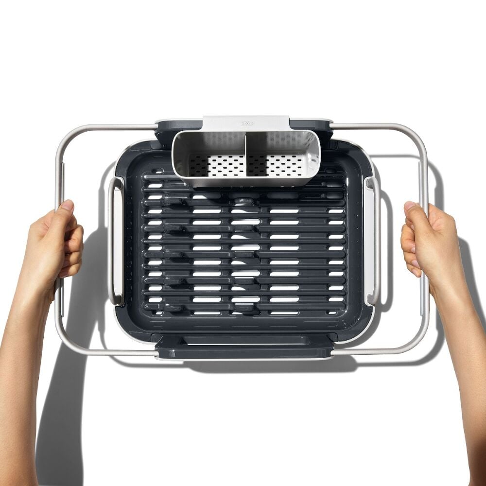 Over-the-sink Aluminum Dish Rack F6