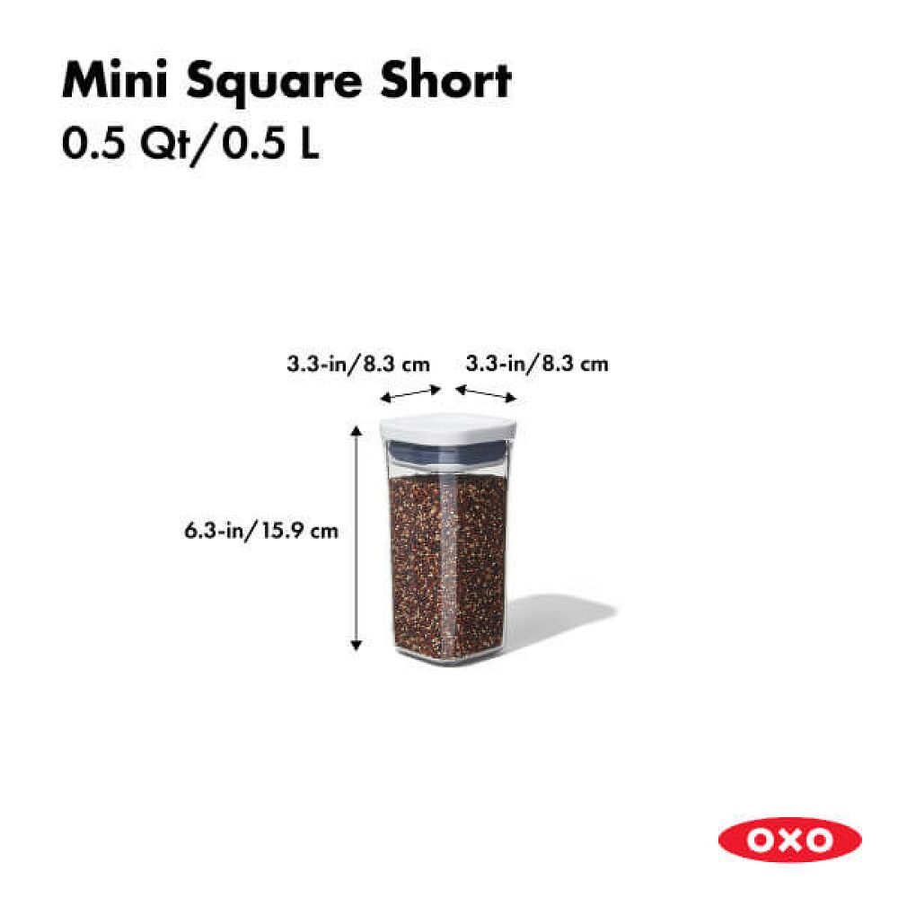 POP Container - Mini Square Short (0.5 Qt.) Y3