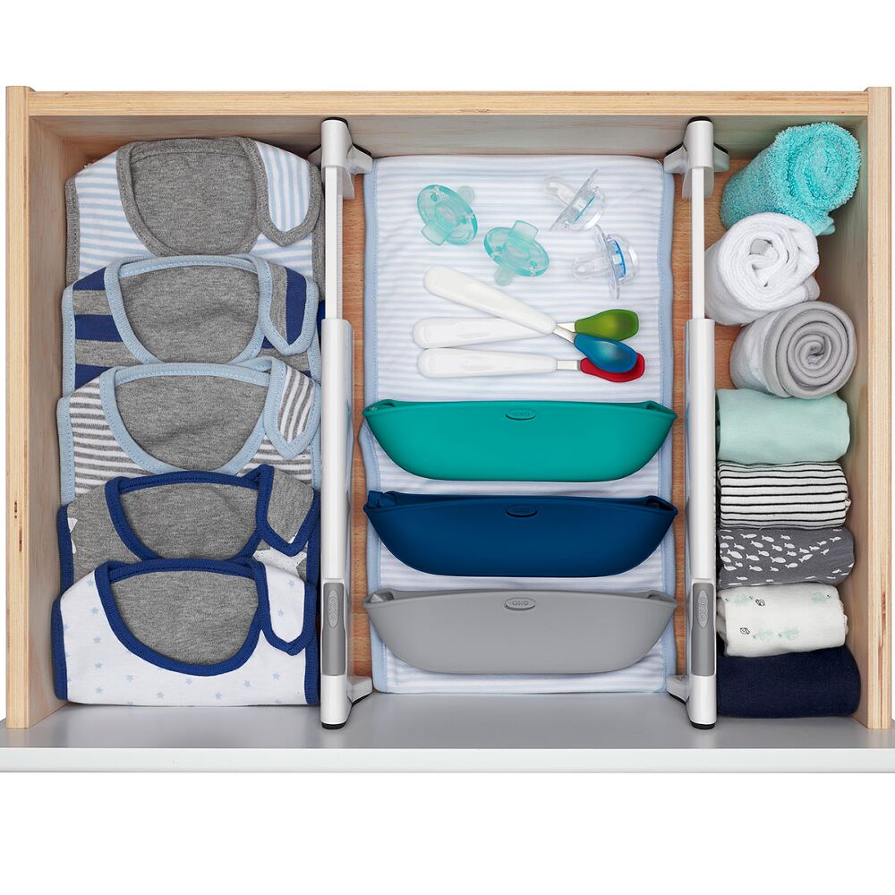 OXO TOT Expandable Dresser Drawer Divider - 4 Pack T4