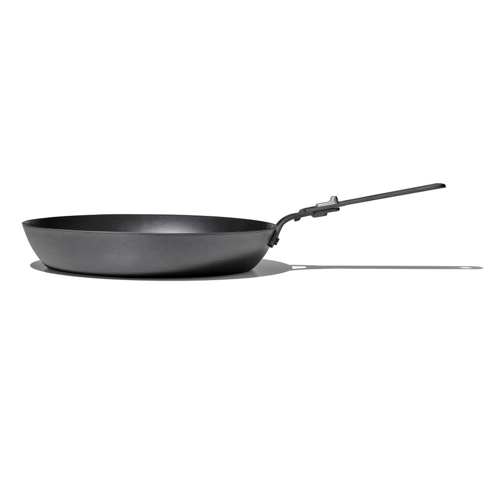 Outdoor 12-inch Carbon Steel Pan with Removable Handle R0