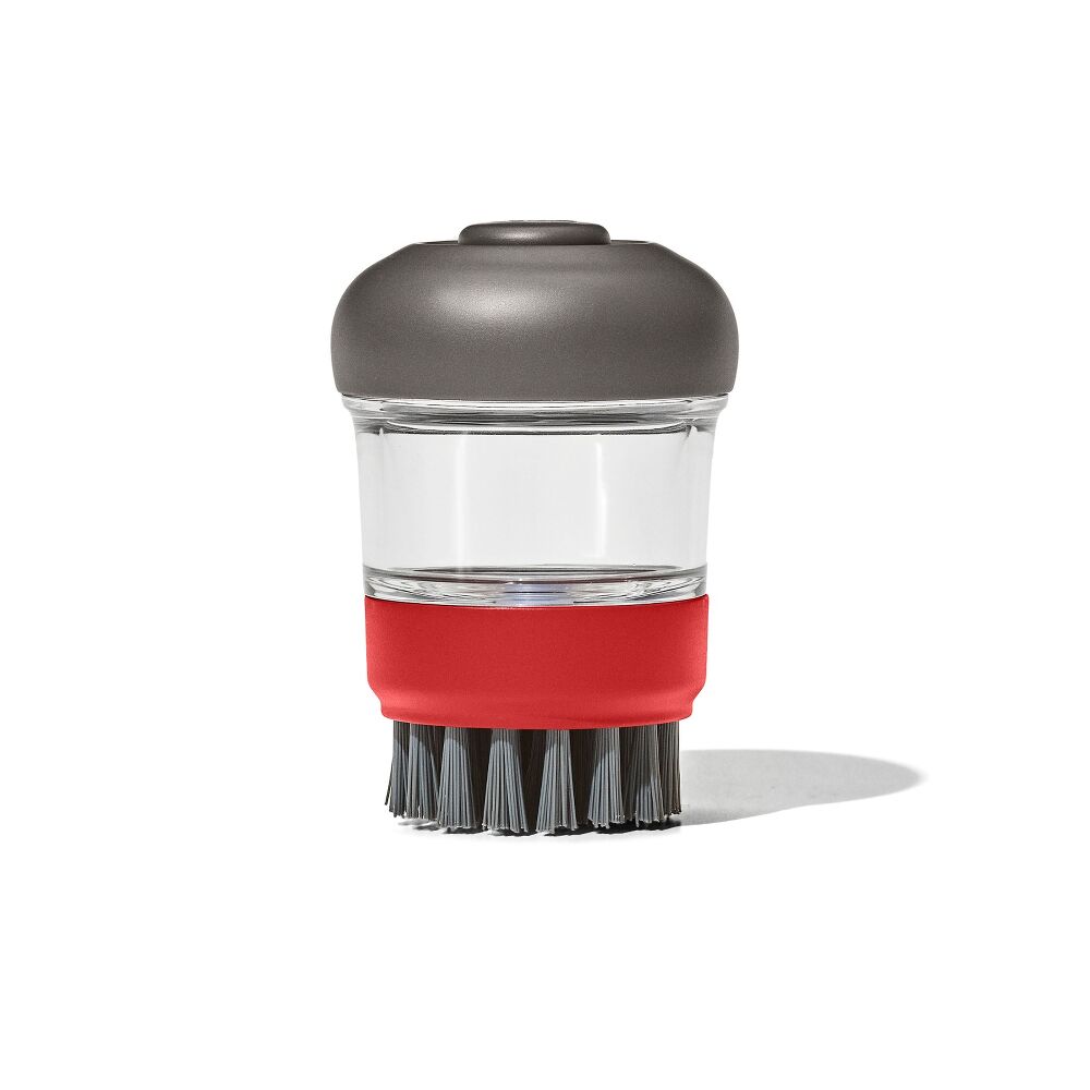 Outdoor Soap Dispensing Dish Brush with Storage Case R0