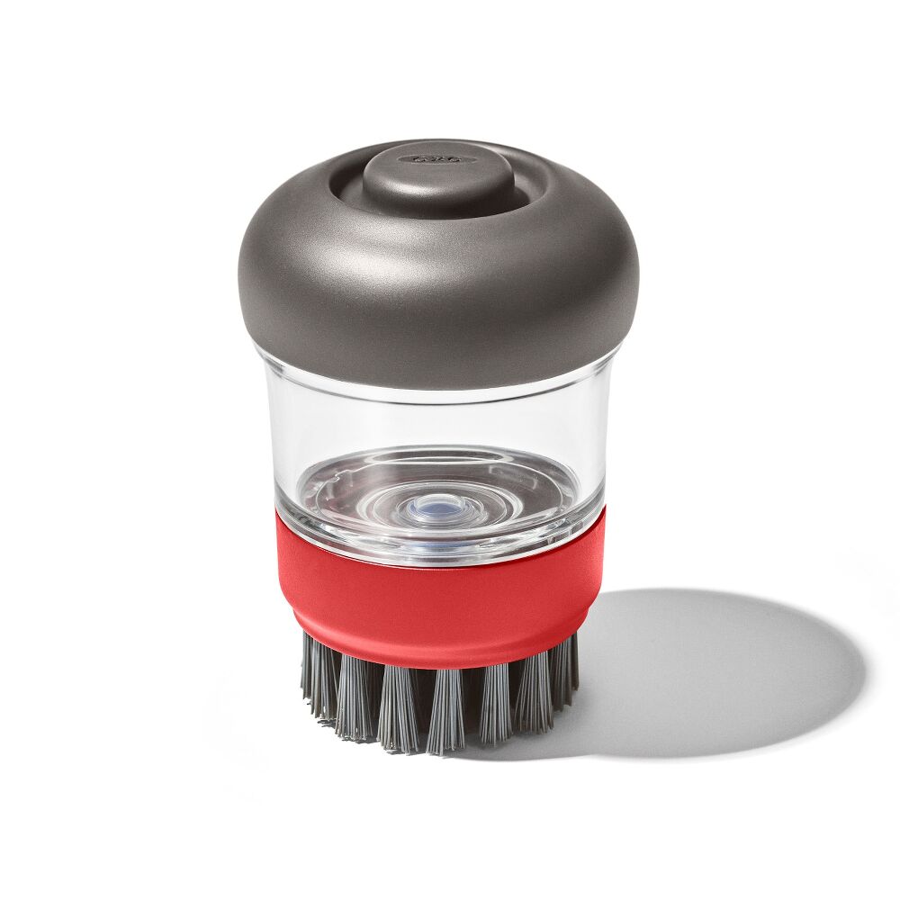 Outdoor Soap Dispensing Dish Brush with Storage Case R0