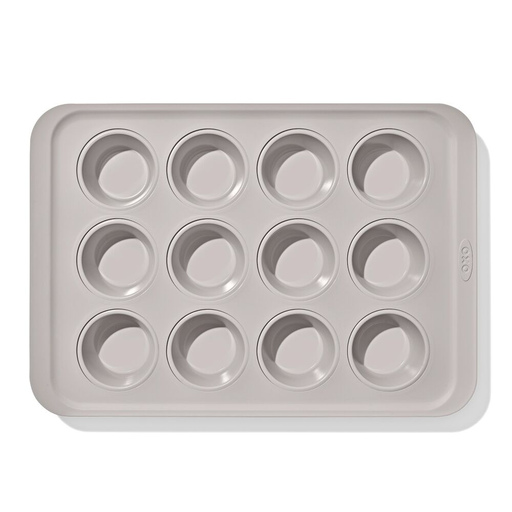 Non-Stick Pro Ceramic Coated Metal Bakeware 12 Cup Muffin Pan A8