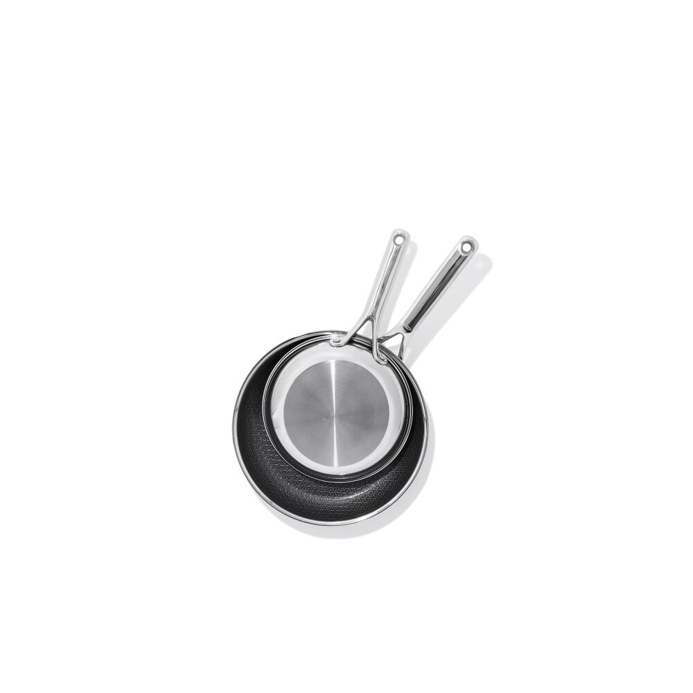 Trident Hybrid Non-Stick Stainless Steel 2-Piece Frypan Set P6