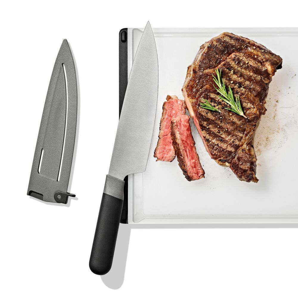 8 in Chefs Knife with Locking Sheath R0