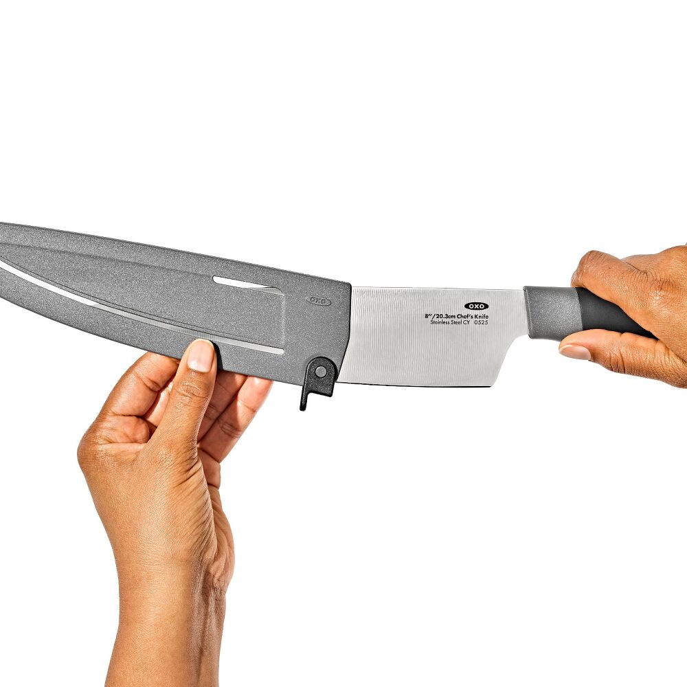 8 in Chefs Knife with Locking Sheath R0