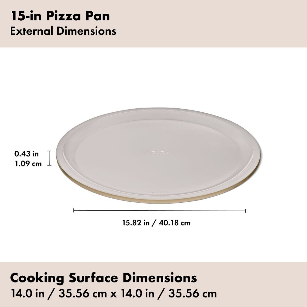 Non-Stick Pro Ceramic Coated Metal Bakeware 15” Pizza Pan J6