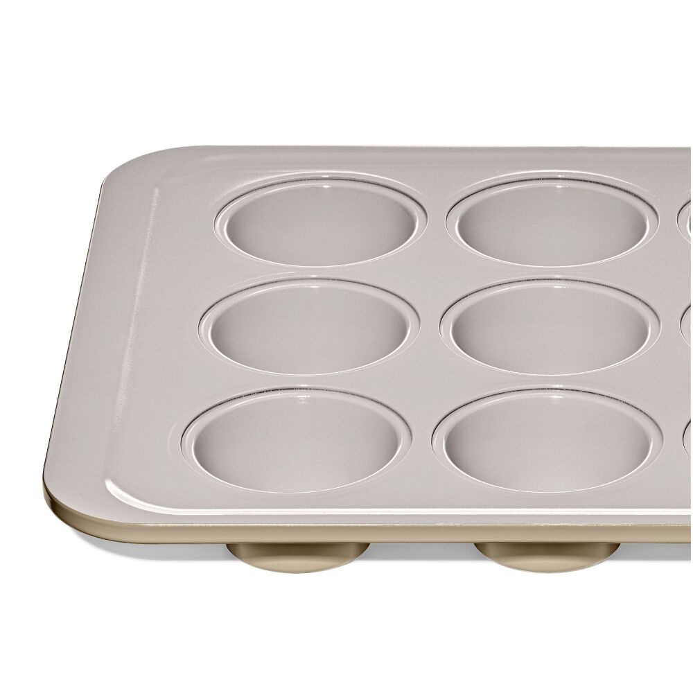 Non-Stick Pro Ceramic Coated Metal Bakeware 12 Cup Muffin Pan A8