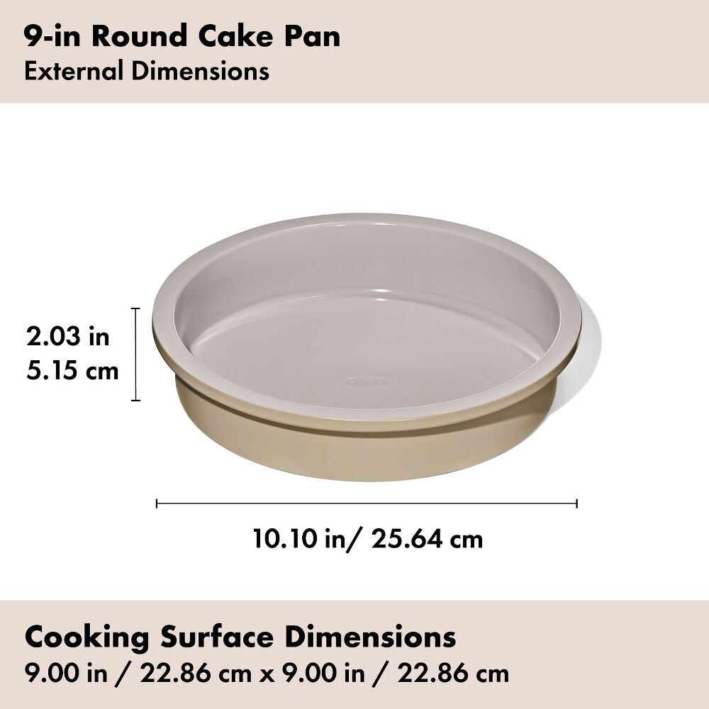 Non-Stick Pro Ceramic Coated Metal Bakeware 9” Round Cake Pan K7