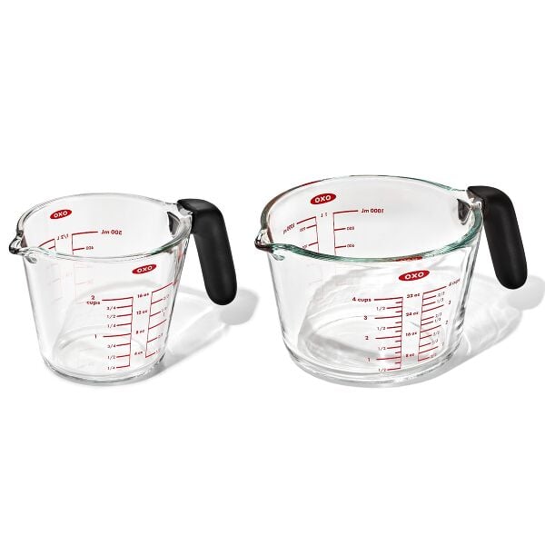 2-Cup and 4-Cup Glass Measuring Cup Set E9